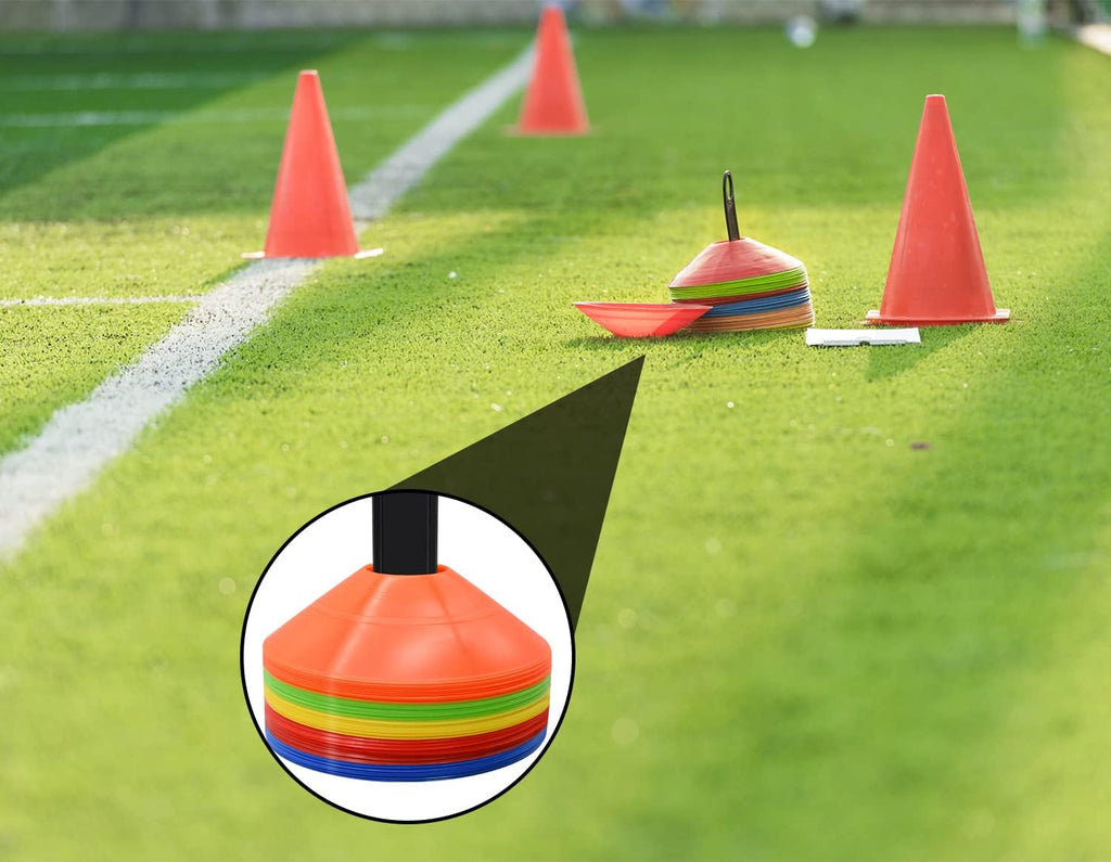 FGBNM Agility Disc Cones Training Set with Carry Bag 5 Colors