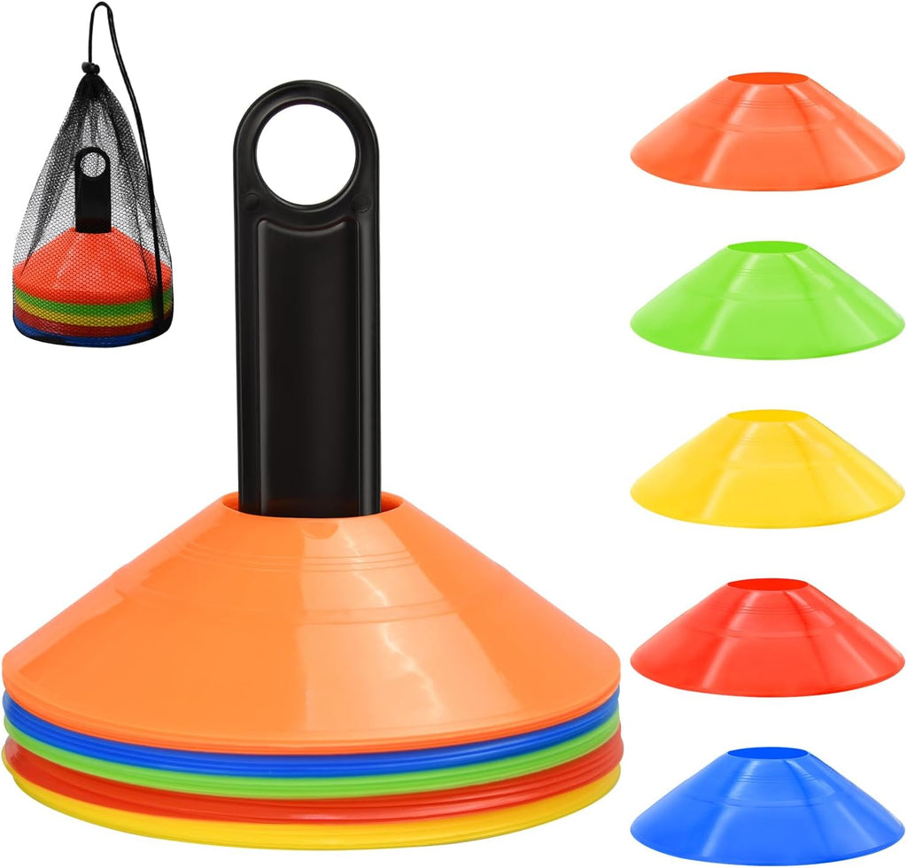 FGBNM Agility Disc Cones Training Set with Carry Bag 5 Colors