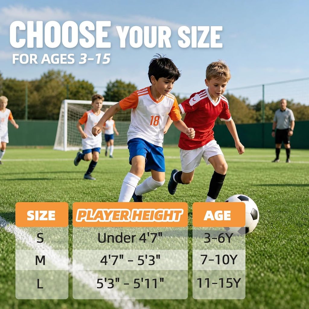 Mirchro Kids Soccer Shin Guard Sleeves Youth Compression Holders