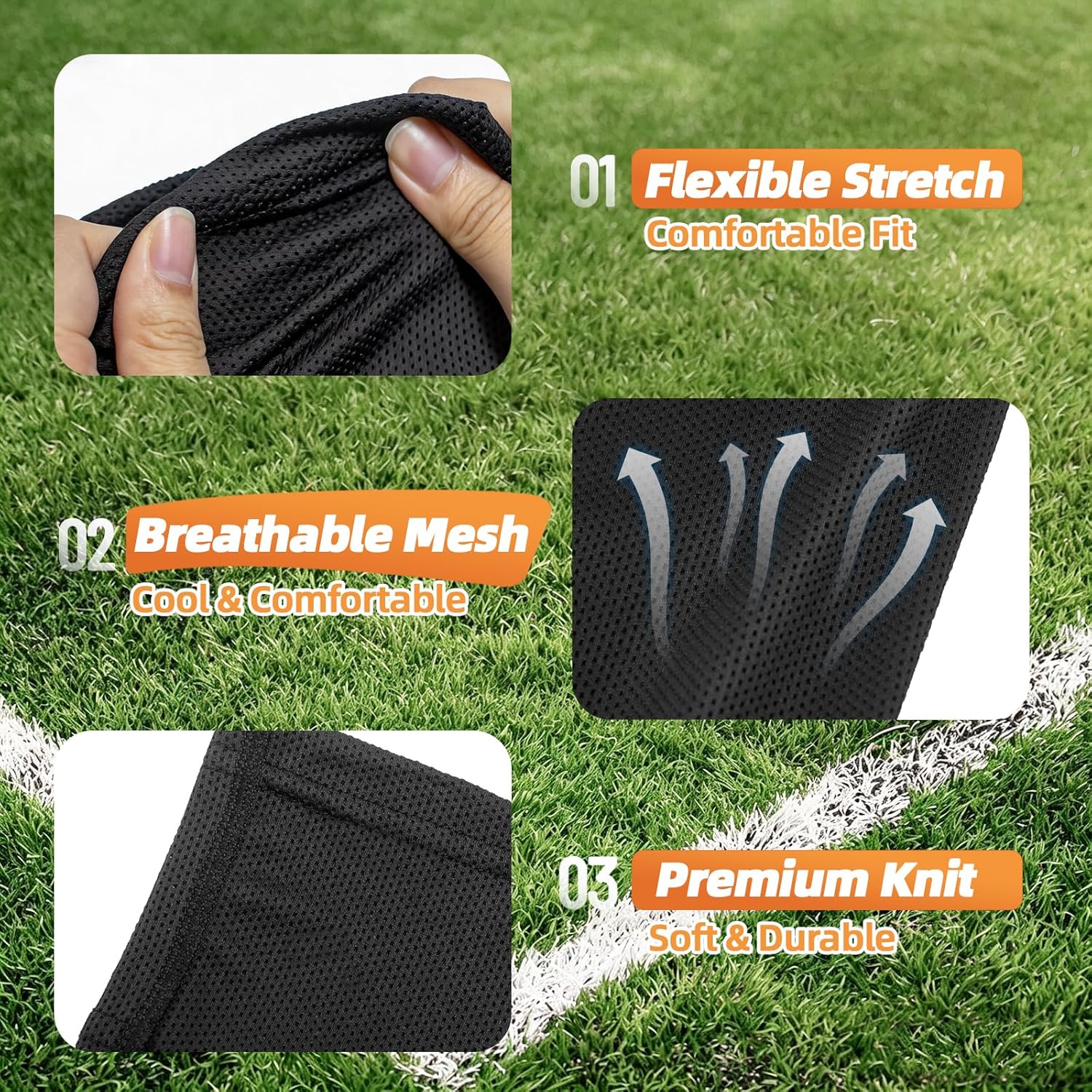 Mirchro Kids Soccer Shin Guard Sleeves Youth Compression Holders