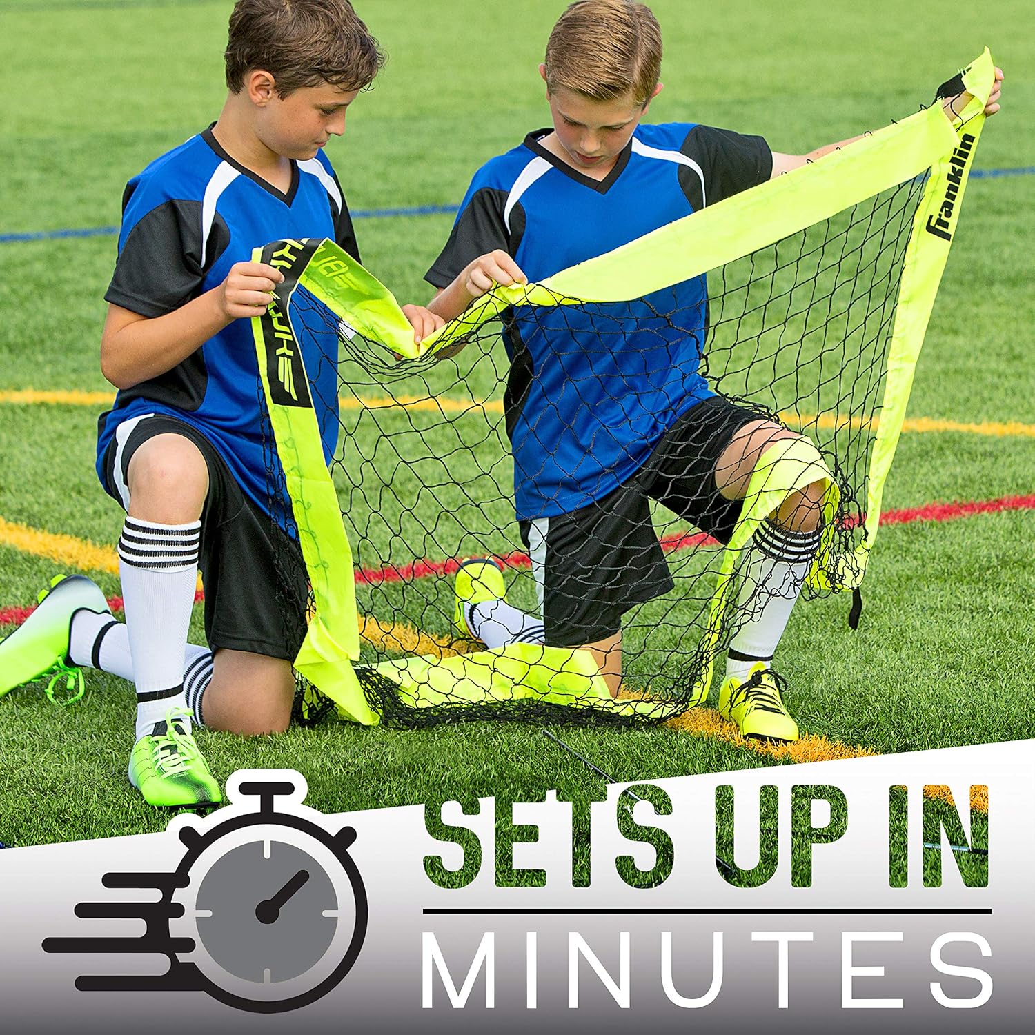 Franklin Sports Blackhawk Portable Pop-Up Soccer Goal Folding Net